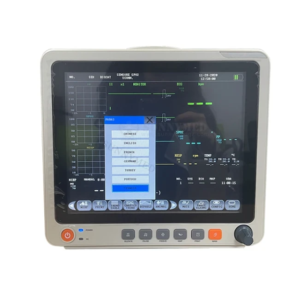 Sy-C005t Portable Patient Monitor with ECG/SpO2/NIBP/Temp